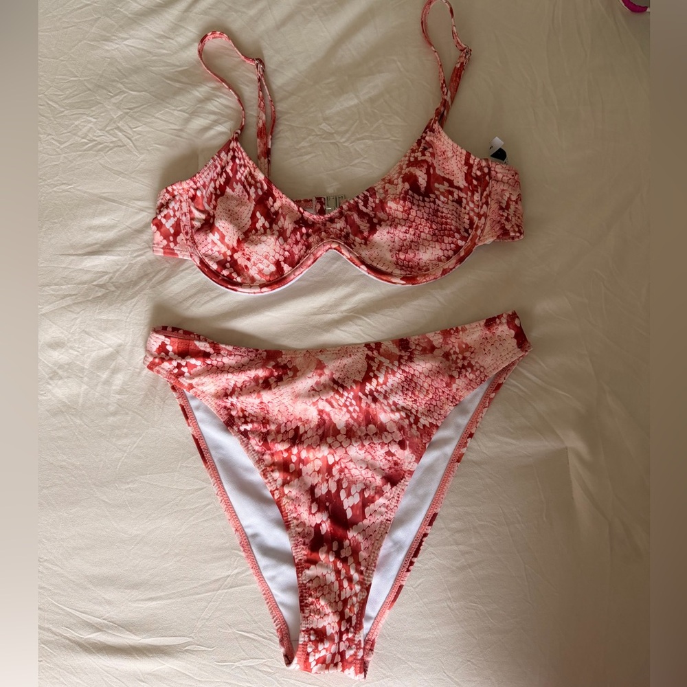 ASOS Reclaimed Vintage bikini top and bottom NWOT